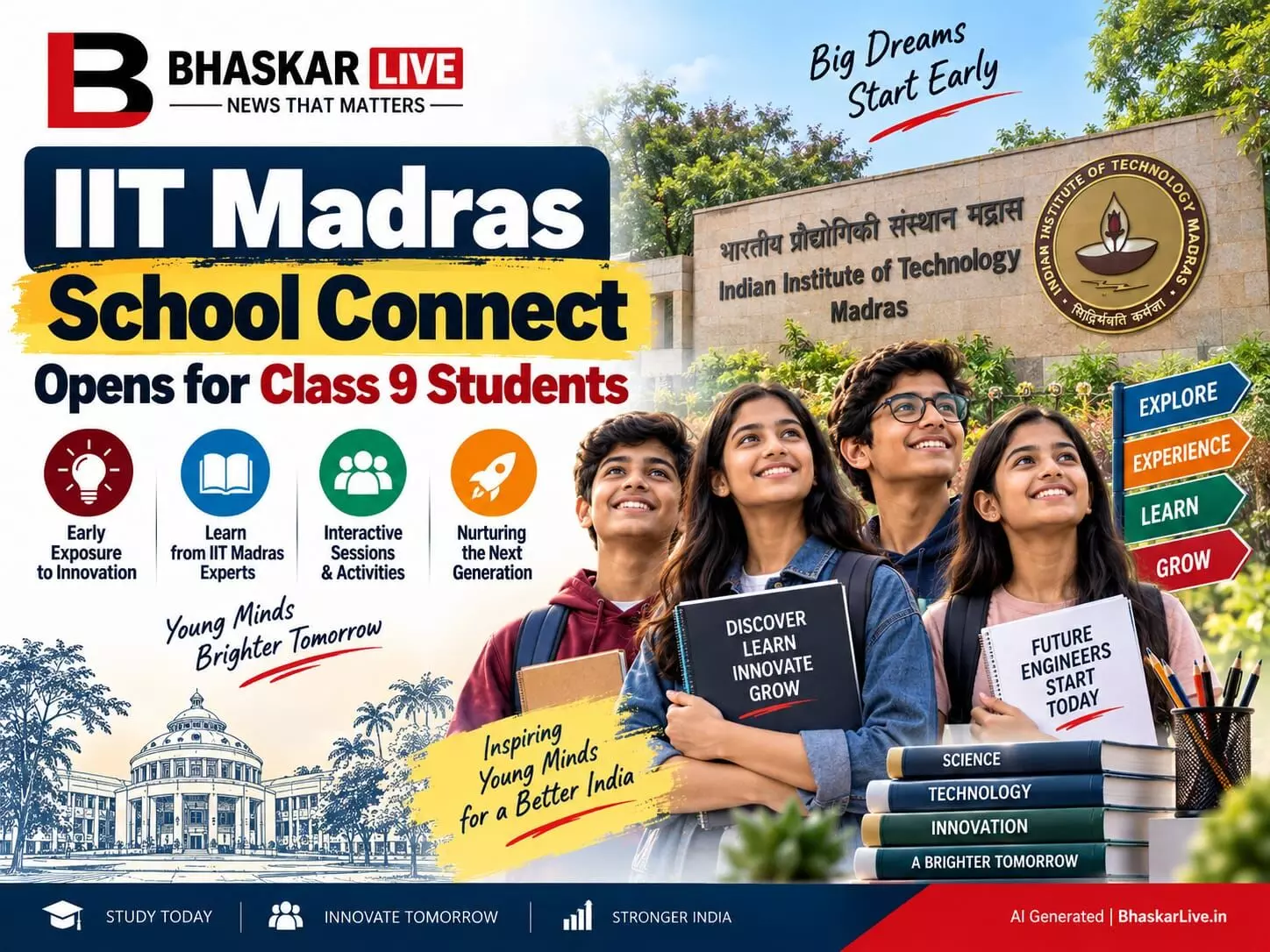 IIT Madras School Connect Opens for Class 9 Students