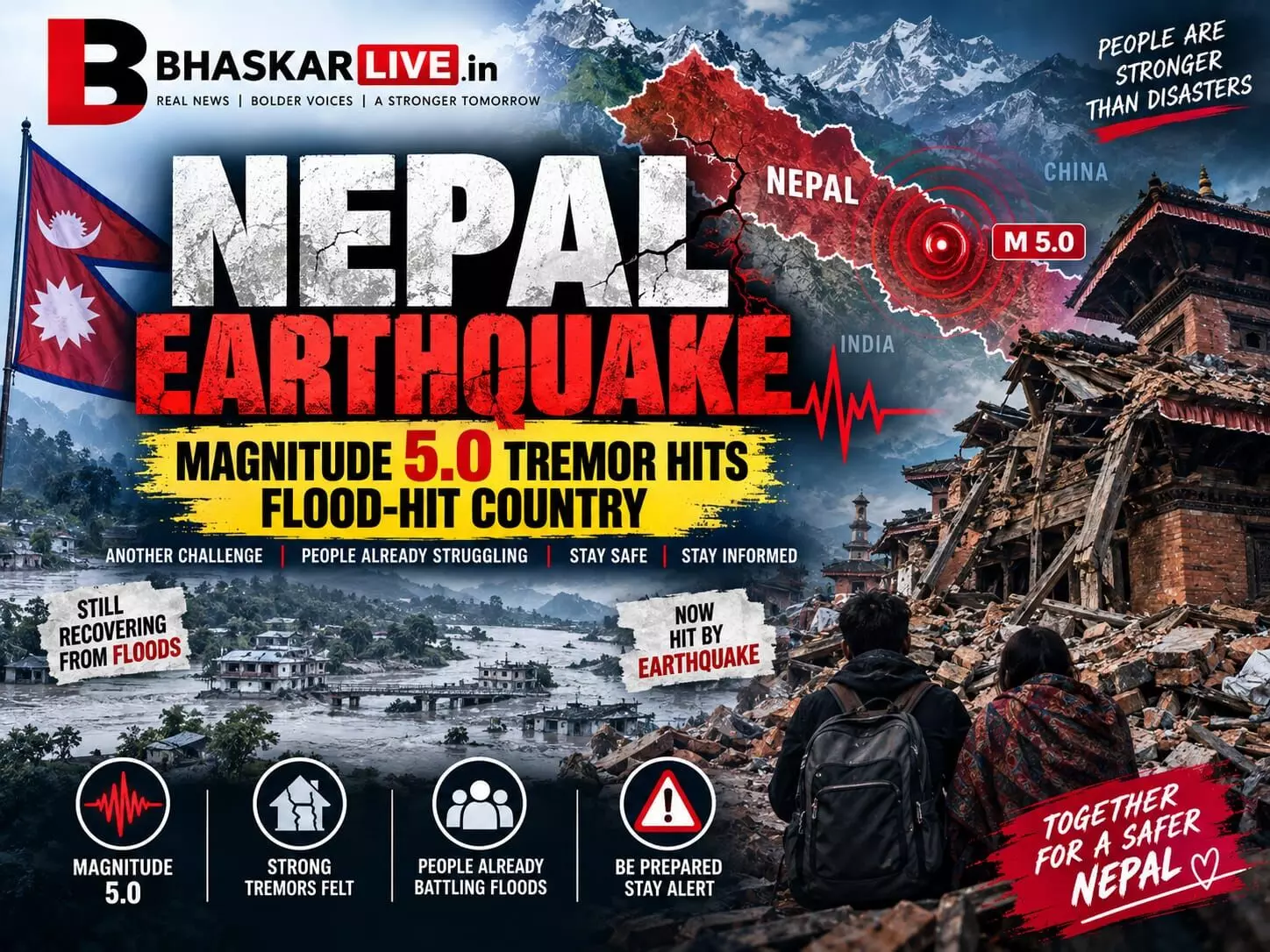 Magnitude 5.0 Tremor Hits Flood-Hit Country