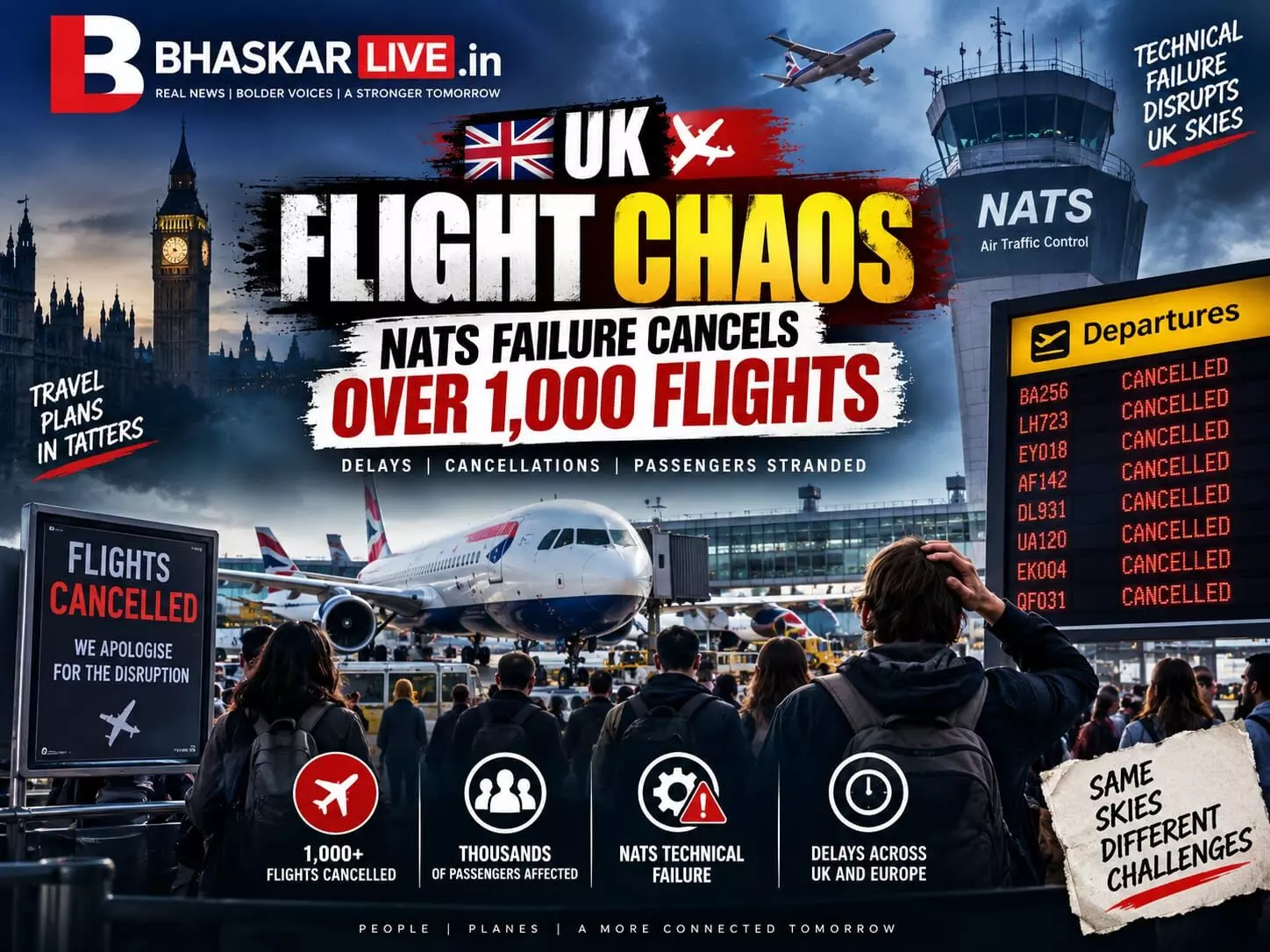 NATS Failure Cancels Over 1,000 Flights