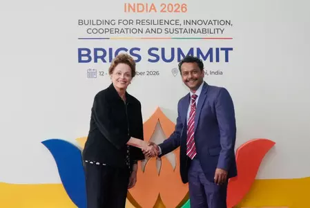New Development Bank President arrives in New Delhi for BRICS Summit